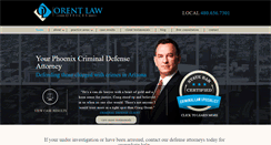 Desktop Screenshot of orentcriminallaw.com