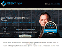 Tablet Screenshot of orentcriminallaw.com